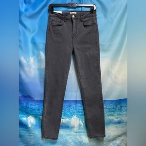 L’Agence Margot High Rise Ankle Skinny Jeans Size: 28 Cast Iron